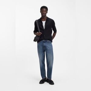 HUGO BOSS 838-BLUE RELAXED Tapered FIT JEANS EGYPTIAN-COTTON DENIM Size 30x32